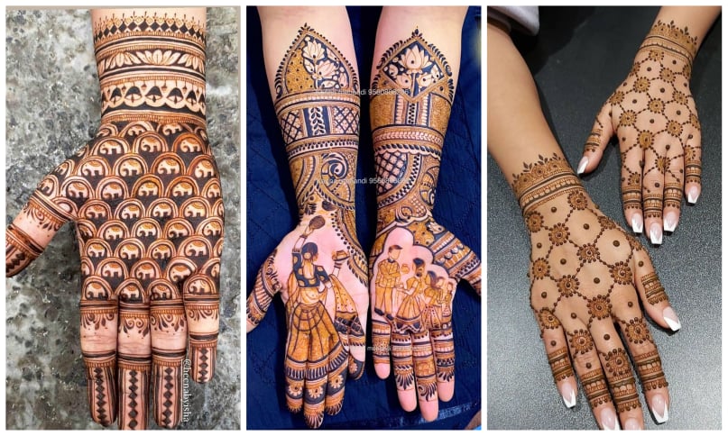 DiwalI Bhaidooj 2022 Mehndi Designs: दिवाली हो या भाईदूज का त्योहार,  लेटेस्ट मेंहदी डिजाइन से सजा लें अपने हाथ